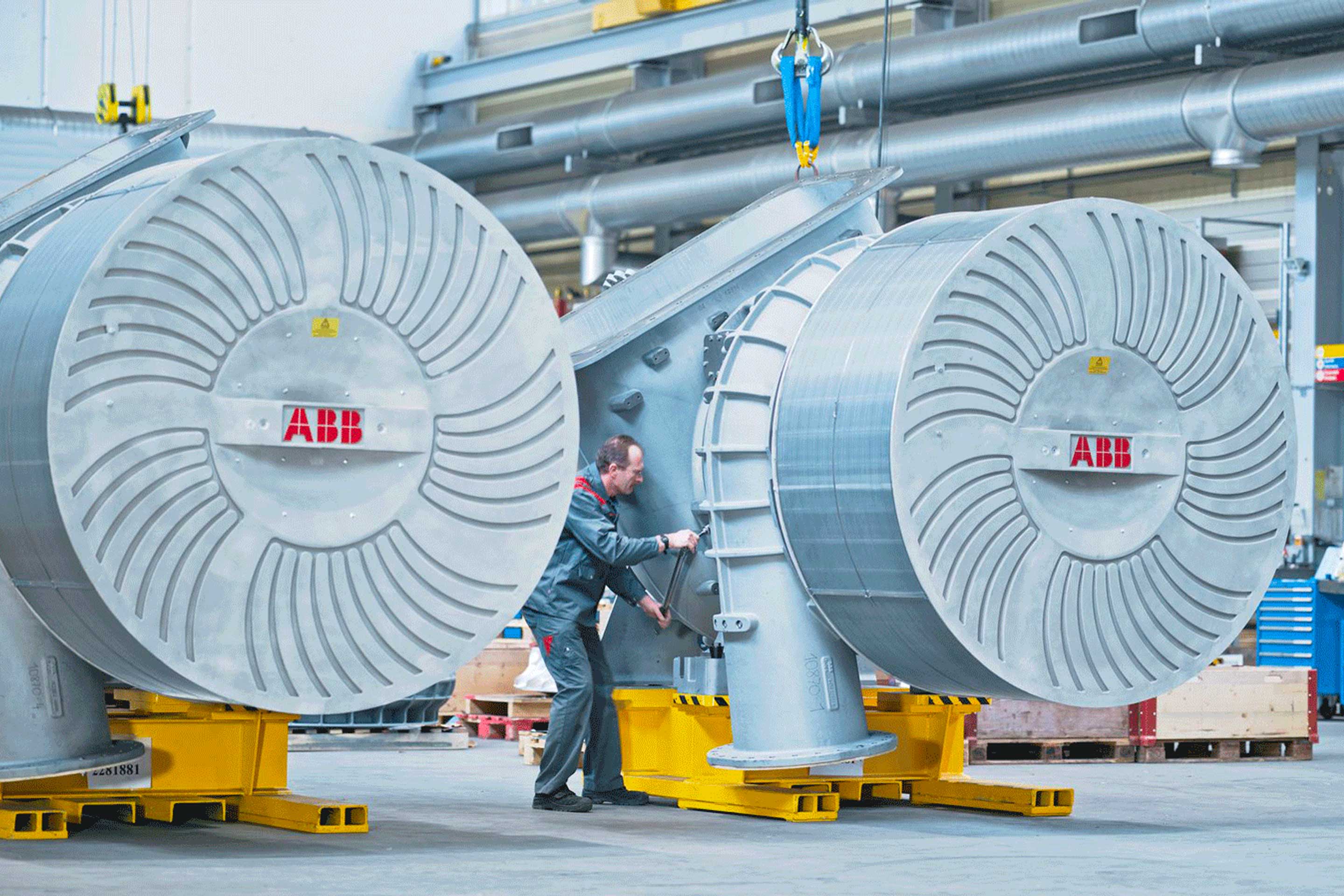 An ABB Turbocharging service station like the one in Nigeria